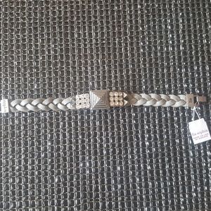 Lia Sophia Crystal Bling Pewter Bracelet S